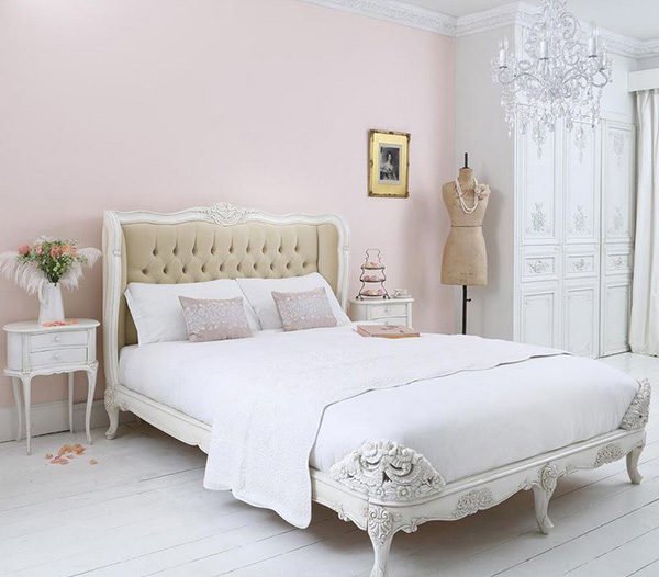 phong ngu lang man 13 15 thiết kế phòng ngủ tinh tế và lãng mạn kiểu Pháp