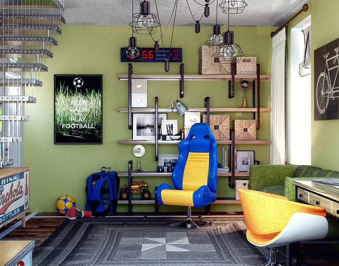 cool-teen-basement-bedroom
