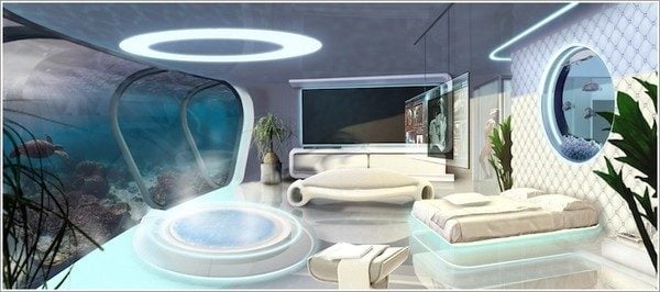 thiết kế phòng ngủ theo phong cách Futuristic 9