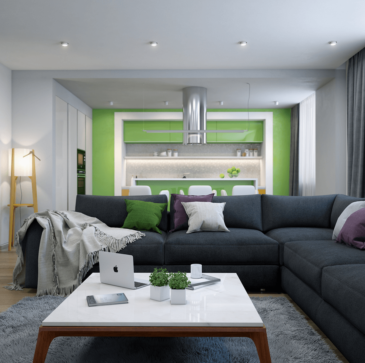 24lime-green-accent-wall