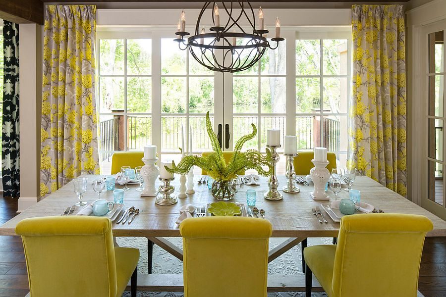 Yellow-plays-the-lead-role-in-this-cheerful-dining-room