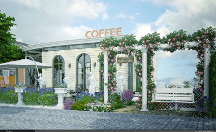 Thiết kế quán cà phê sân vườn Nguyệt Quế