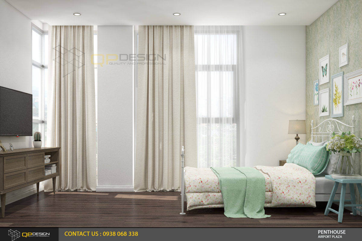 thiết kế phòng ngủ nữ mang phong cách vintage căn hộ penthouse