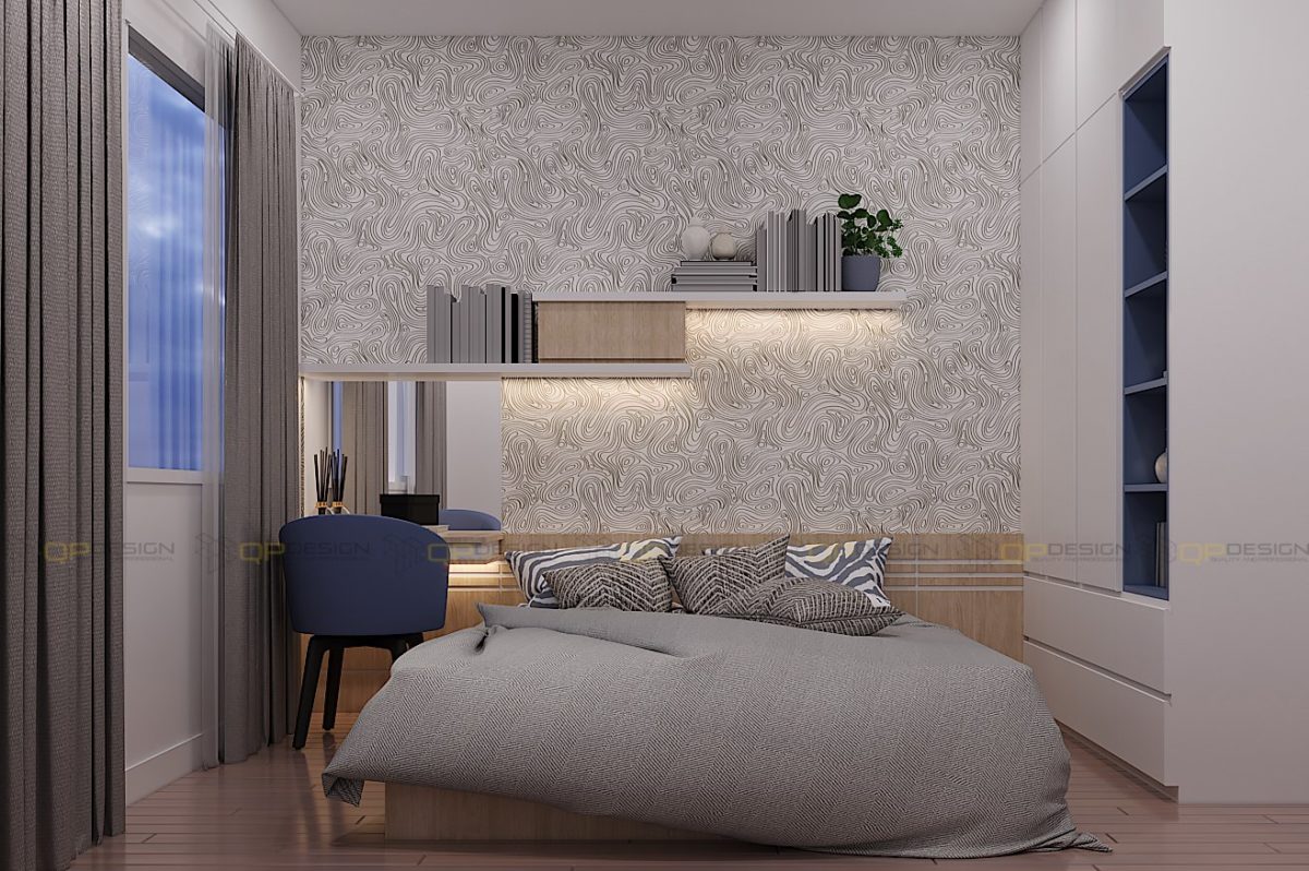 Thiết kế nội thất phòng ngủ căn hộ Vinhomes